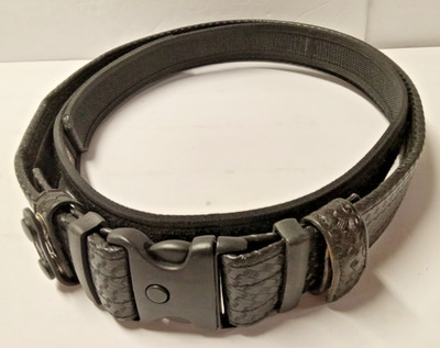 Uncle Mike's Leather Mirage 2'' Duty Belt LARGE Includes Sidekick Belt Preowned