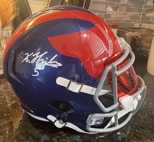 Kayvon Thibodeaux Signed New York Giants Full Size Helmet JSA Authentication