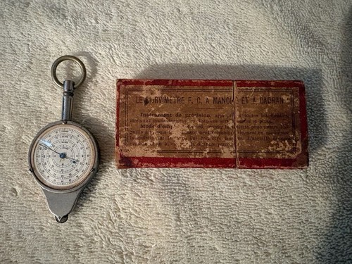 Vintage French F.C. Map Measurer Curvimetre with Original Box