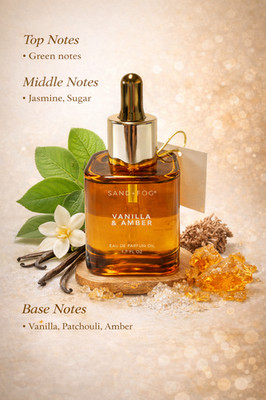 Vanilla & Amber ~Sand + Fog EDP Oil Dropper 1.7 oz/ 50 ml Rich, Sweet and floral