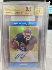2007 Bowman Chrome Marshawn Lynch #BC66 Blue Refractor Rookie Auto 14/75