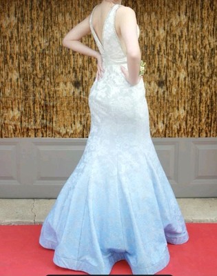 Studio I7 Size 6 Prom Special Occasion Blue Ombre Fit And Flare 
