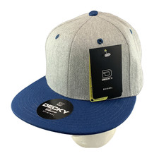 New Decky 6020 Snapback Hat Blank Flat Bill H...