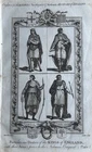 1785 Edwy Edgar Edward Martyr Ethelred II Anglo Saxon Kings Of England Print