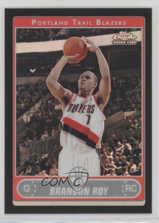 2006-07 Topps Chrome Black Refractor /99 Brandon Roy #190 Rookie RC