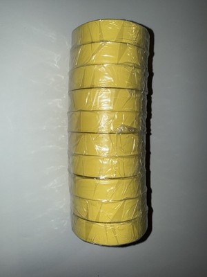 10 Rolls 3M Temflex 1700C Vinyl Yellow 35 Electrical Tape 3/4 x 66  FT 10 pack