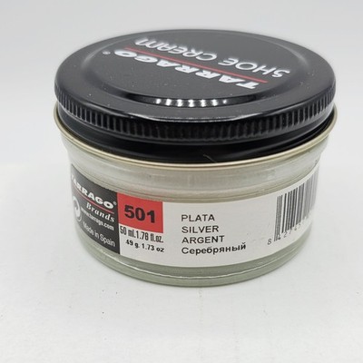 Tarrago Shoe Polish # 501 Silver Cream Leather Protector 1.76 oz. 50ml Boot