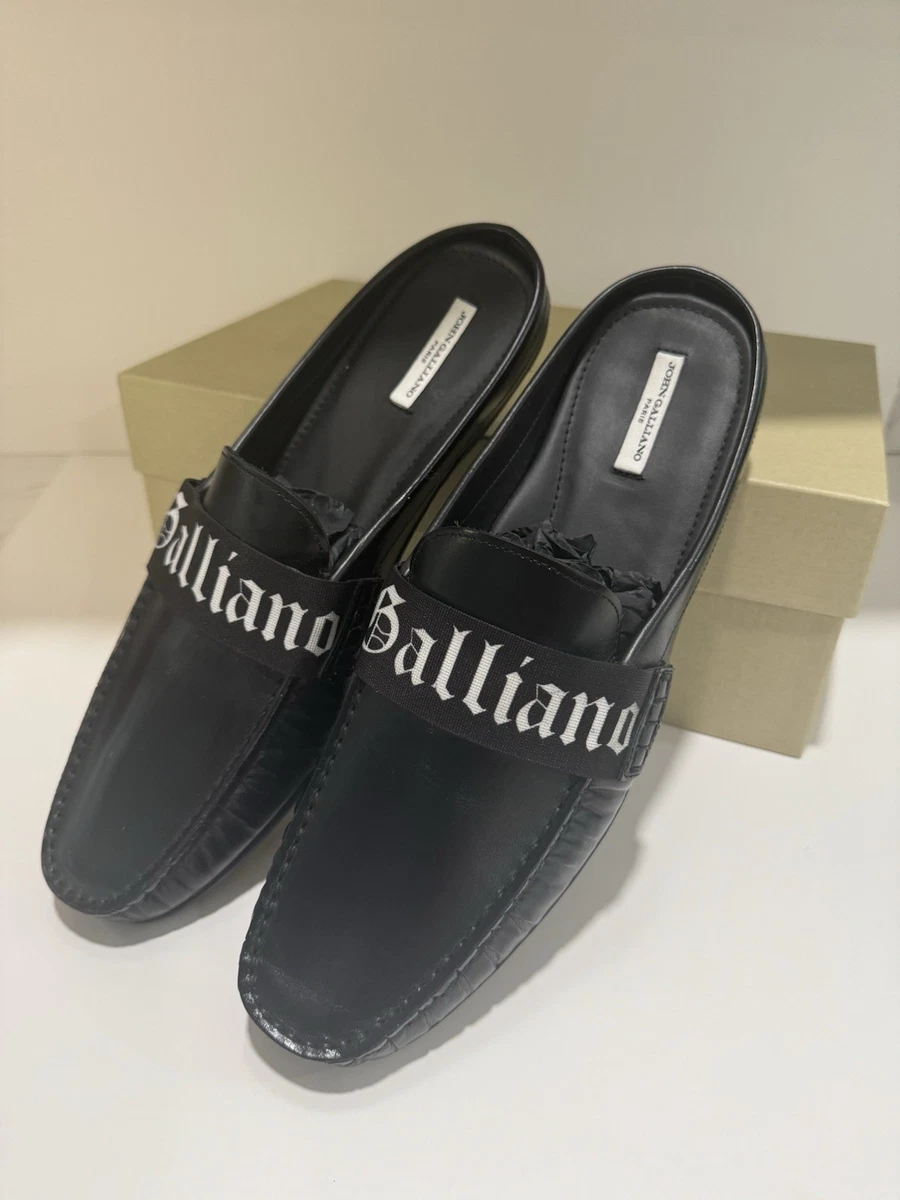 John Galliano Black Casual Shoes for Men with Upper Leather for John Galliano Black Casual Shoes for Men with Upper Leather for