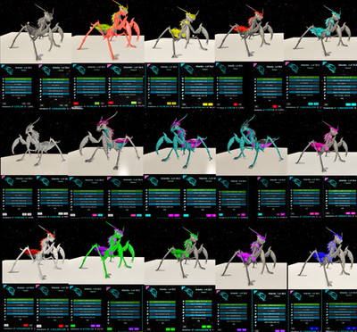 Arche Survival Ascended pve Mantis Top Stats Tron Monster etc 1037m PC/XBOX/PS5