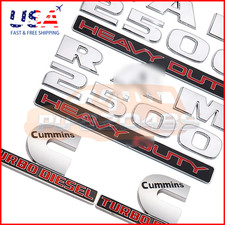 Set Of 4 Chrome Red Emblem For Ram 2500 Heavy Duty Cummins Turbo Diesel Badges Set Of 4 Chrome Red Emblem For Ram 2500 Heavy Duty Cummins Turbo Diesel Badges