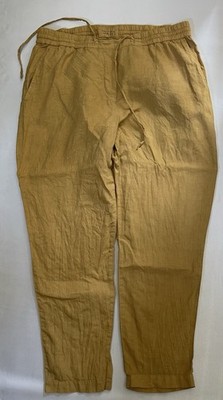 Marc O'Polo Hose Leinen, Gr. 40 gelb