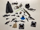 STAR WARS  POTF2 AOTC Saga Action figure 28 Parts lot Guns Lightsaber Cloak #W