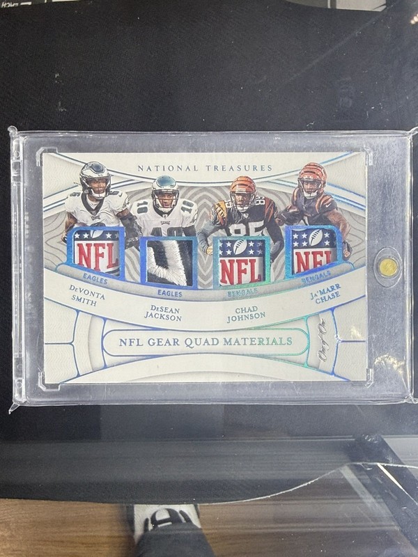 National Treasures Smith Jackson Johnson Chase Quad Patch 1/1