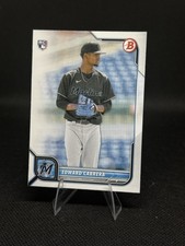 2022 Bowman Miami Marlins Edward Cabrera Paper Rookie card. rookie card picture