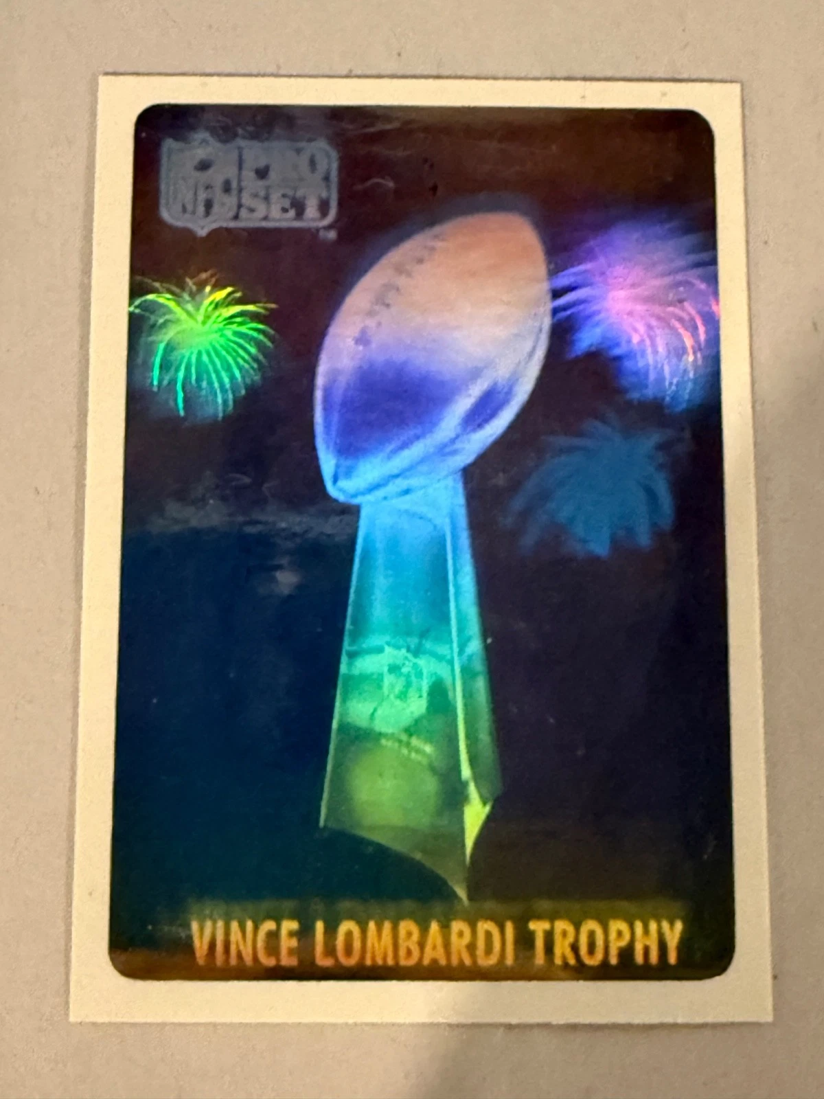 1990 Pro Set Lombardi Trophy