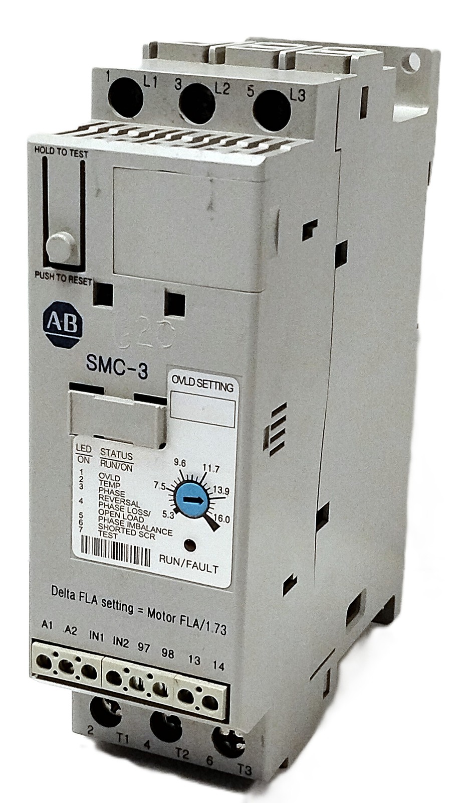 Allen-Bradley 150-C16NCR SMC-3 Ser B 200-600 V 5.3-16 A Solid State Soft Starter