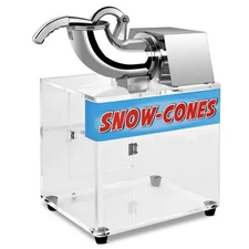 Costway Electric Snow Cone Machine Ice Shaver Maker Shaving Crusher Dual Blades