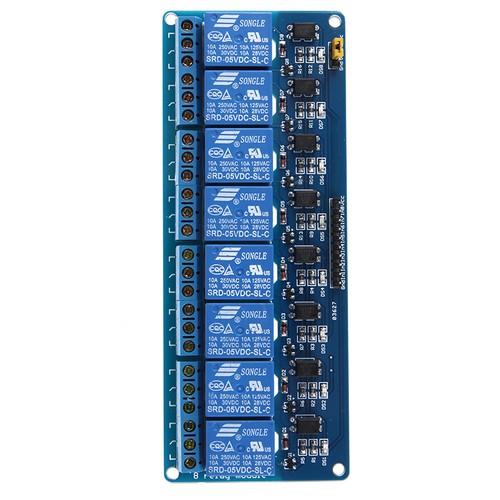 5V Active Low 8 Channel Relay Module Board for Arduino PIC AVR MCU DSP ARM - Picture 3 of 3