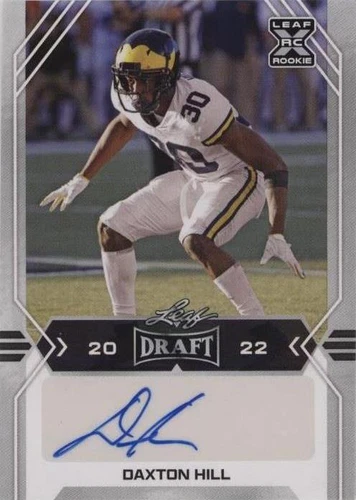 2022 Leaf Draft Daxton Hill #BA-DH1