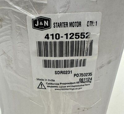 #ad Jamp;N 410 12552 Starter Motor For International UC 60 U 1 Model 64 Farmall Cub $249.99