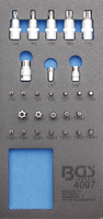 "Bgs 27X Bit Nuss 1/4\"+3/8\"+1/2\" Satz Torx T-Profil T10-T70 Torxnuss NüSse Bitnuß"