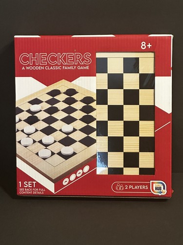 Checkers - Wooden Classic Family Game - Brand New - Picture 6 of 7