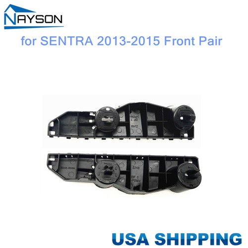 1 Pair w/Clips For Nissan SENTRA 20132015 Front Bumper Support Holder