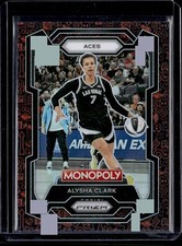 2024-25 Prizm Monopoly WNBA #7 Alysha Clark Red Icons SP Aces