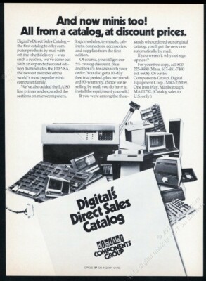1976 DEC PDP-8A computer etc photo Digital Equipment vintage print ad