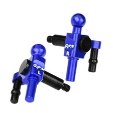 GPM 4140 Carbon Steel  7075 Alloy Front Knuckle Arms Blue for Kyosho Mini-Z