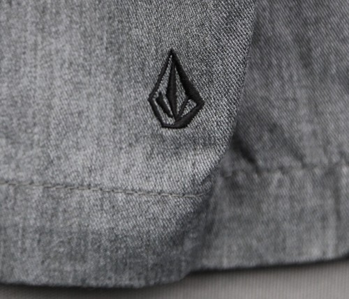Pantalones Cortos Chinos Para Hombre Volcom Frente Plano Gris 32 (Sr 32x10) - Imagen 5 de 7