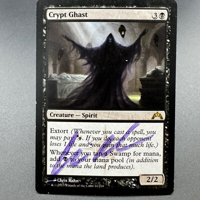 MTG Crypt Ghast Gatecrash LP Signed #1