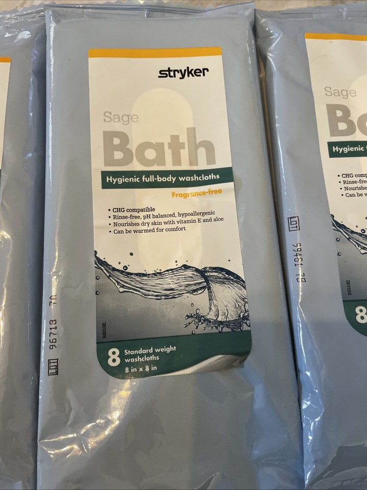 Stryker Sage Bath Washcloths 4 Packs 8 Cloths Each New eBay