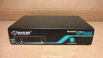Black Box SW625A-R2, 2 Port KVM RS-232 1200 bps Personal ServSwitch EXCL PSU