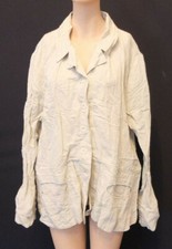 * inSein Sommer Leinen Jacke Gr. L 44 46 Lagenlook TOP Blazer Natur