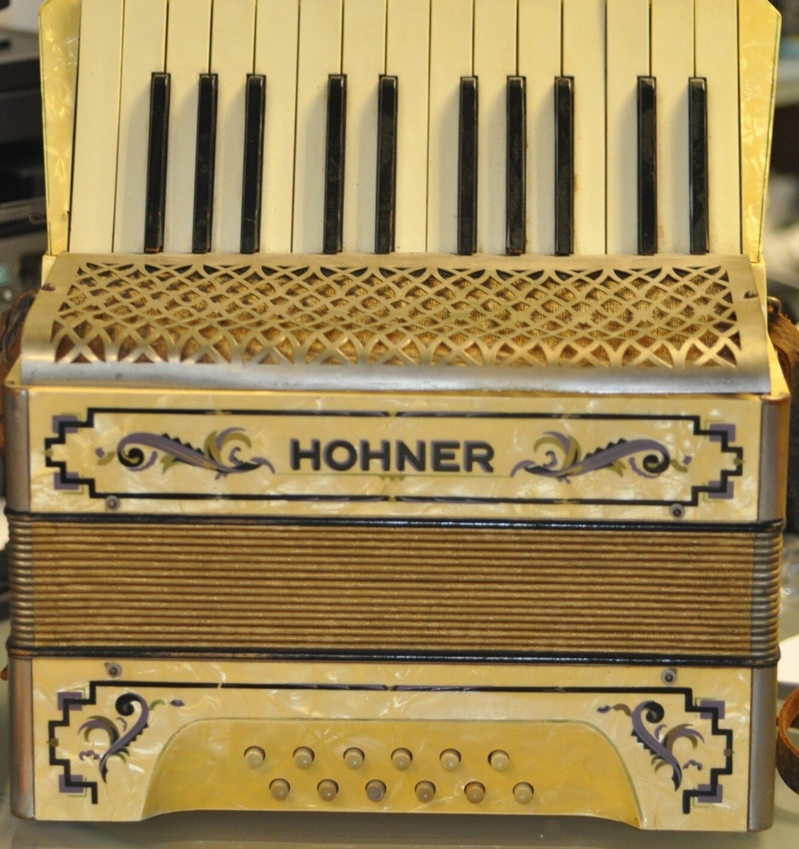 Vintage Original M. Hohner Accordion Piano | eBay