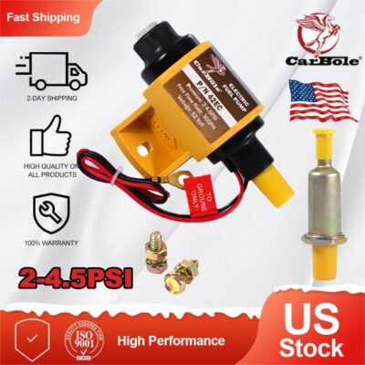 1PC Universal 2 4.5 PSI Low Pressure 30GPH 12V Micro Electric Fuel Gasoline Pump