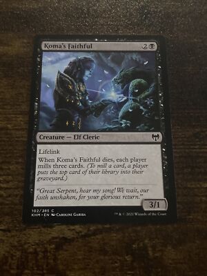 Koma's Faithful Kaldheim 102/285 MTG Magic The Gathering D1542*