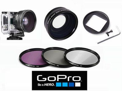 HD FISHEYE MACRO LENS  + HD FILTER KIT + GIFT FOR GOPRO HERO5 BLACK FAST SHIPP