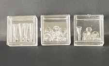 16 Piece Vintage  Hand Blown Clear Glass Stemware