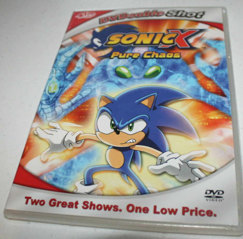 SonicX Pure Chaos (Brand New DVD) DVD Double Shot, 2 Sonic Shows