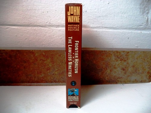 JOHN WAYNE DOUBLE FEATURE, FRONTIER HORIZON & THE LAWLESS NINETIES (VHS 1936/88) - Picture 3 of 5