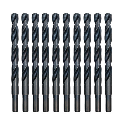 10PCS 27/64'' Drill Bit Set HSS M2 Jobber Length 3/8''-Shank Twist Metal Drill Bit