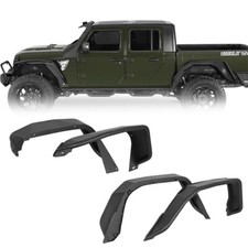 4pcs Off-Road Flux Tube Fender Flare Guard Steel Fit 2020-2026 Jeep Gladiator JT