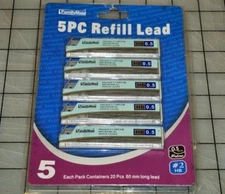 Family Maid 5 PC Refill Lead - 0.5mm HB - Total 100PC 60 mm Long Lead NEW