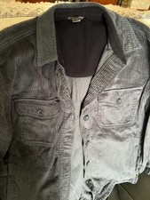 Size M - Eddie Bauer Corduroy Shacket Shirt Jacket Charcoal Grey
