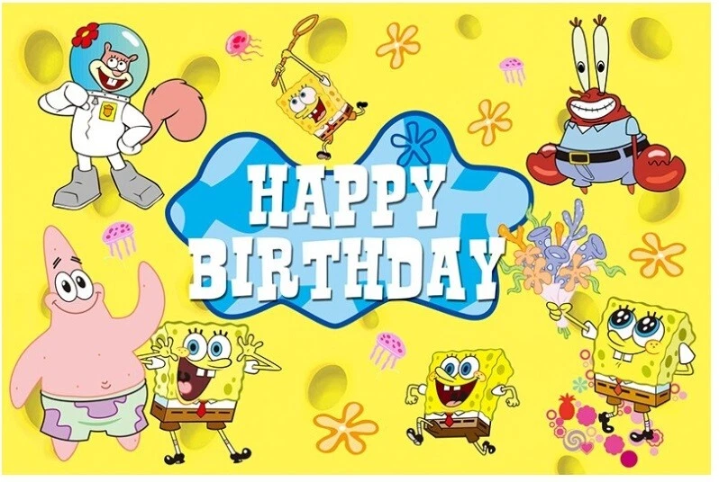 spongebob birthday banner