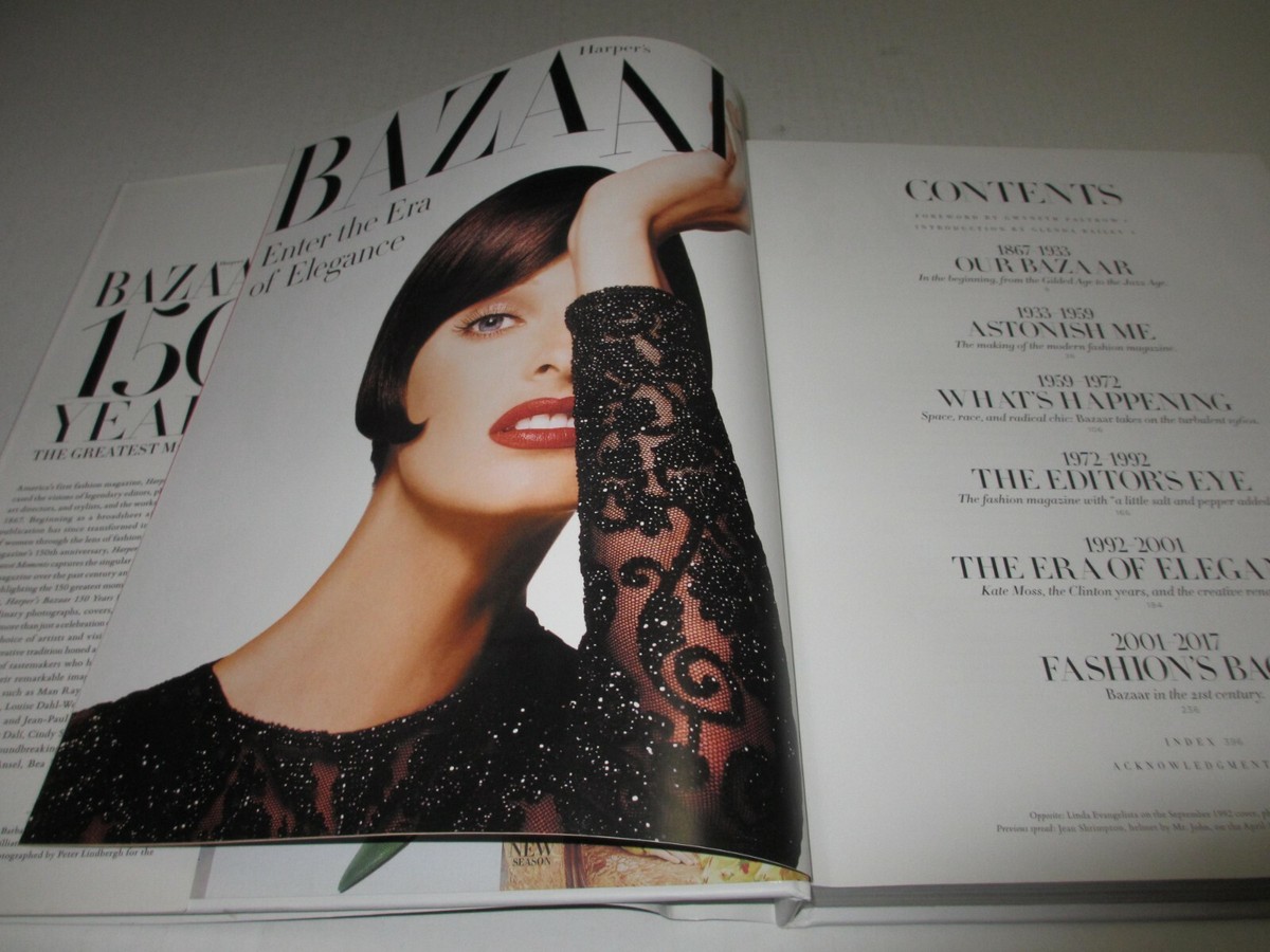 HARPER'S BAZAAR 150 Years Greatest Moments Linda Evangelista MOSS