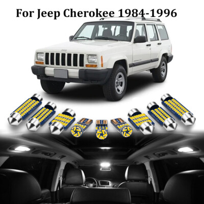 20pc White Canbus LED Interior Light Kit For Jeep Cherokee XJ (1984-2001) - Dome & Map Lights