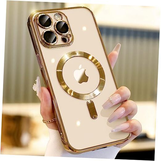 for Case with Integrated Camera Lens Protection, iPhone 13 Pro Max Gold